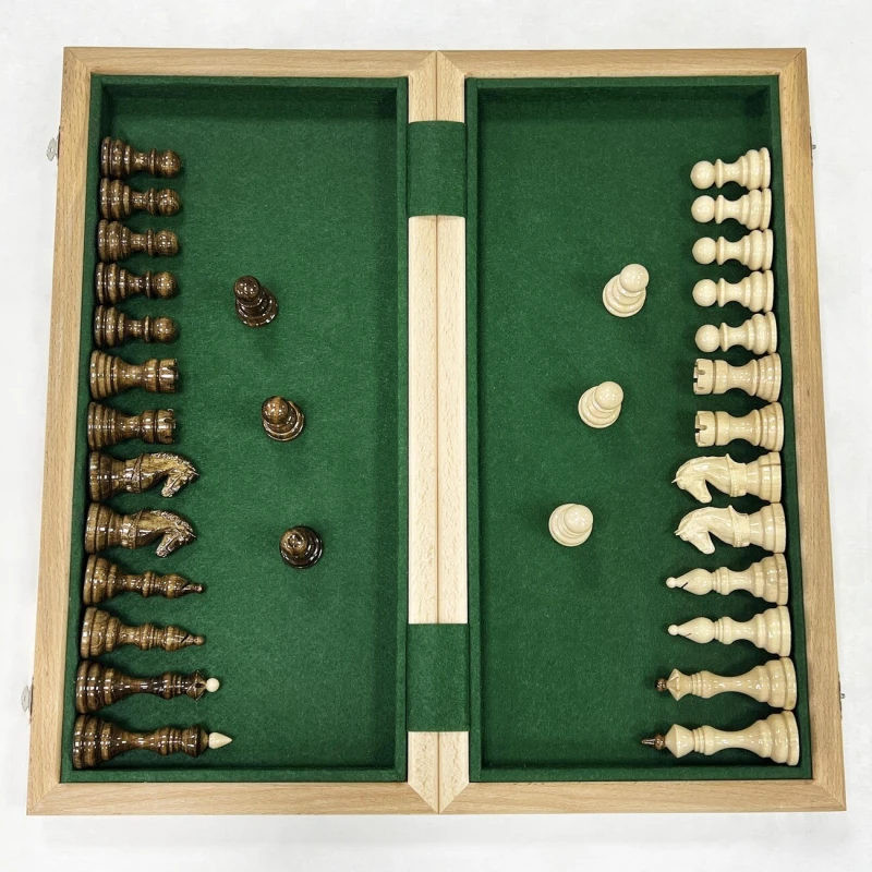 Шахматы подарочные Гамбит красное дерево, граб