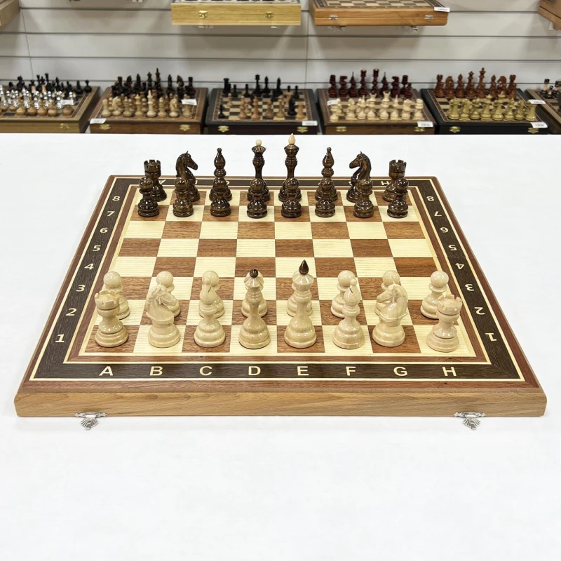 Шахматы подарочные Гамбит красное дерево, граб