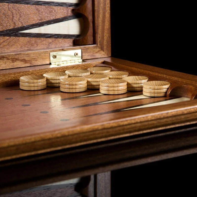 Нарды "Премьер-лига" из красного дерева