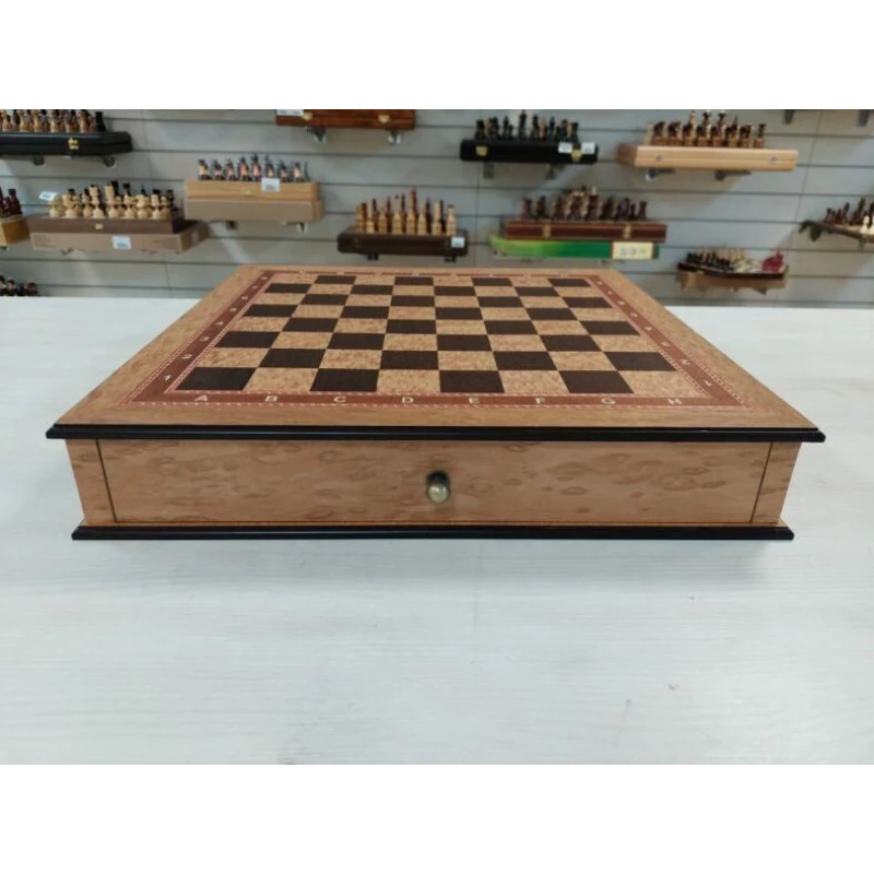 Шахматная доска с ящиками ларец Эвкалипт