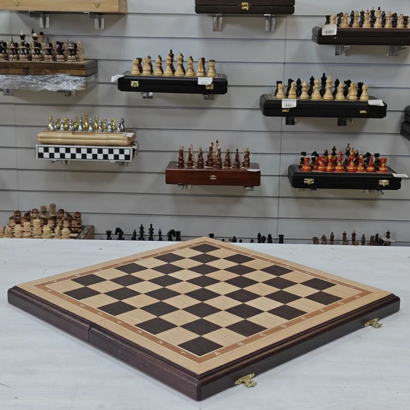 Шахматная доска складная Турнирная дуб 50 см