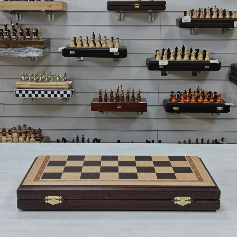 Шахматная доска складная Турнирная дуб 50 см