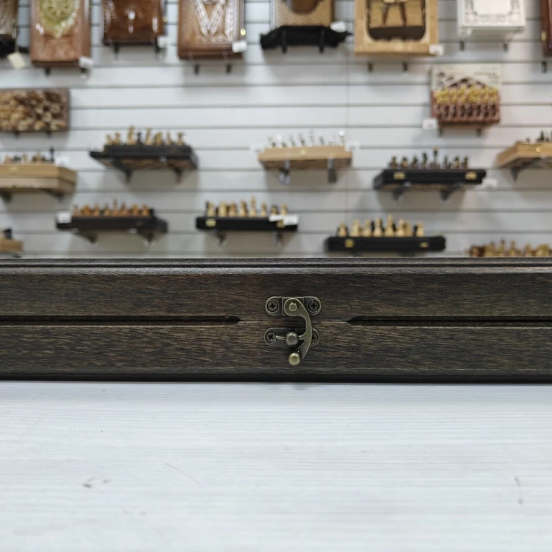 Шахматная доска складная Турнирная из дуба 40 см без фигур