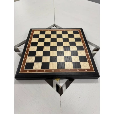 Шахматная доска складная деревянная моренный дуб 40 см