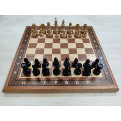 Шахматы подарочные из дерева 50 на 50 см фигуры с утяжеление