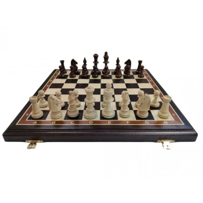 Шахматы деревянные Стаунтон черное дерево 45 на 45 см, фигуры с утяжелением