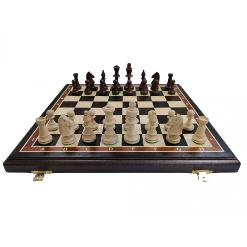 Шахматы деревянные Стаунтон черное дерево 45 на 45 см, фигуры с утяжелением