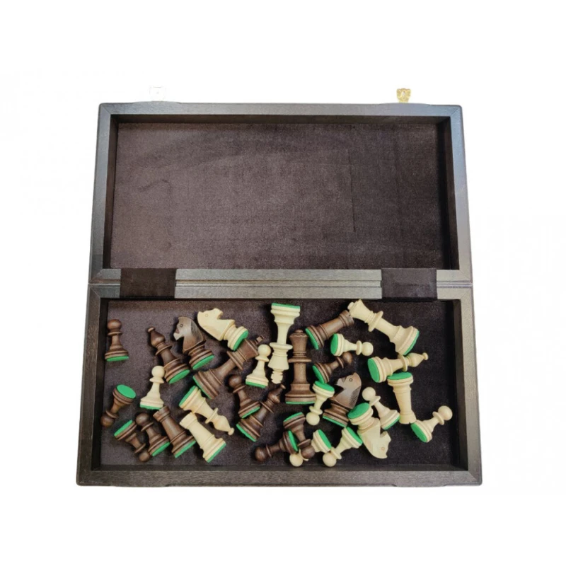 Шахматы деревянные Стаунтон черное дерево 45 на 45 см, фигуры с утяжелением