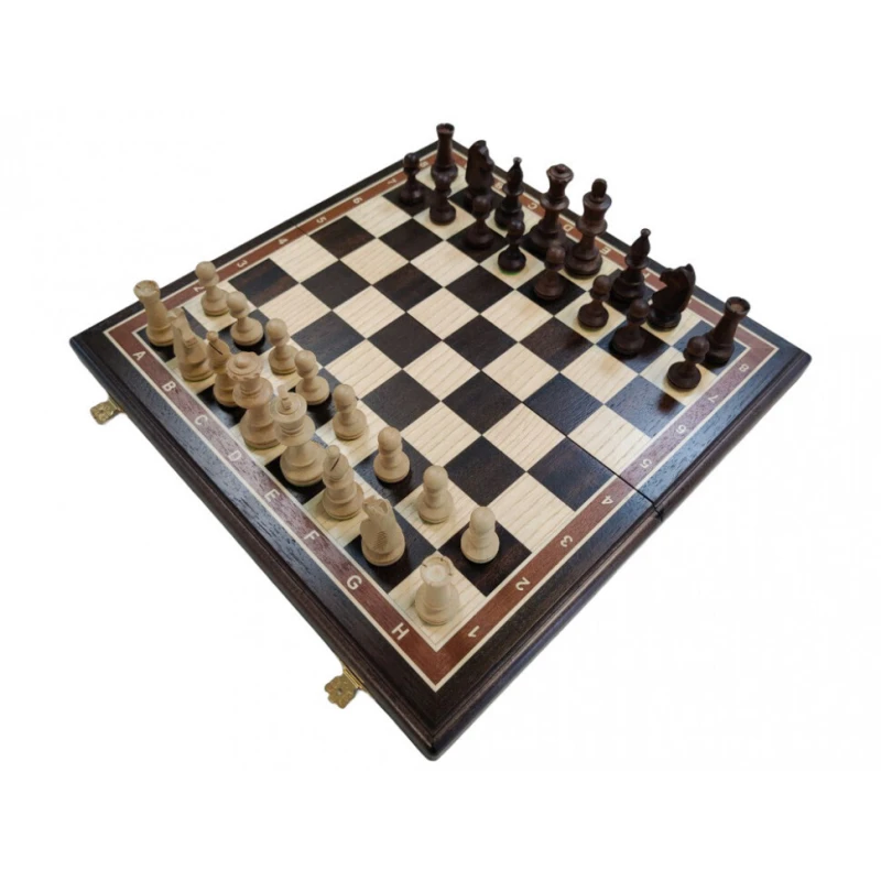 Шахматы деревянные Стаунтон черное дерево 45 на 45 см, фигуры с утяжелением