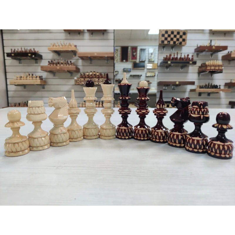 Шахматные фигуры Классика резная (без доски)