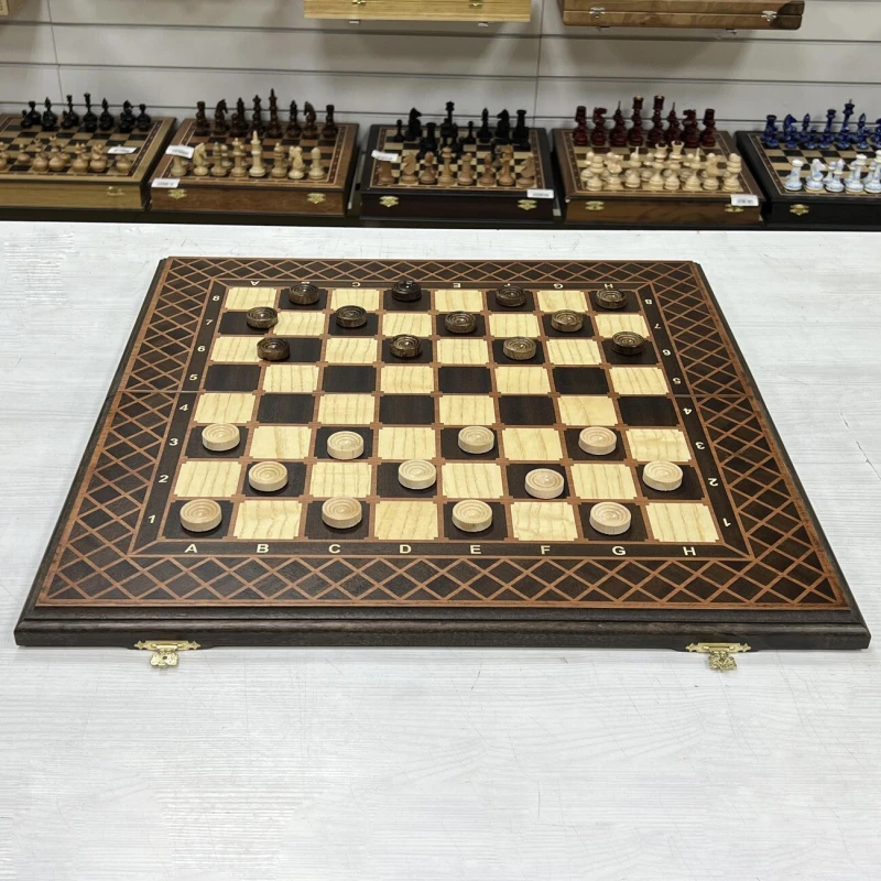 Шахматы нарды шашки венге Премиальные люкс