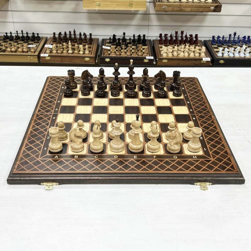 Шахматы нарды шашки венге Премиальные люкс