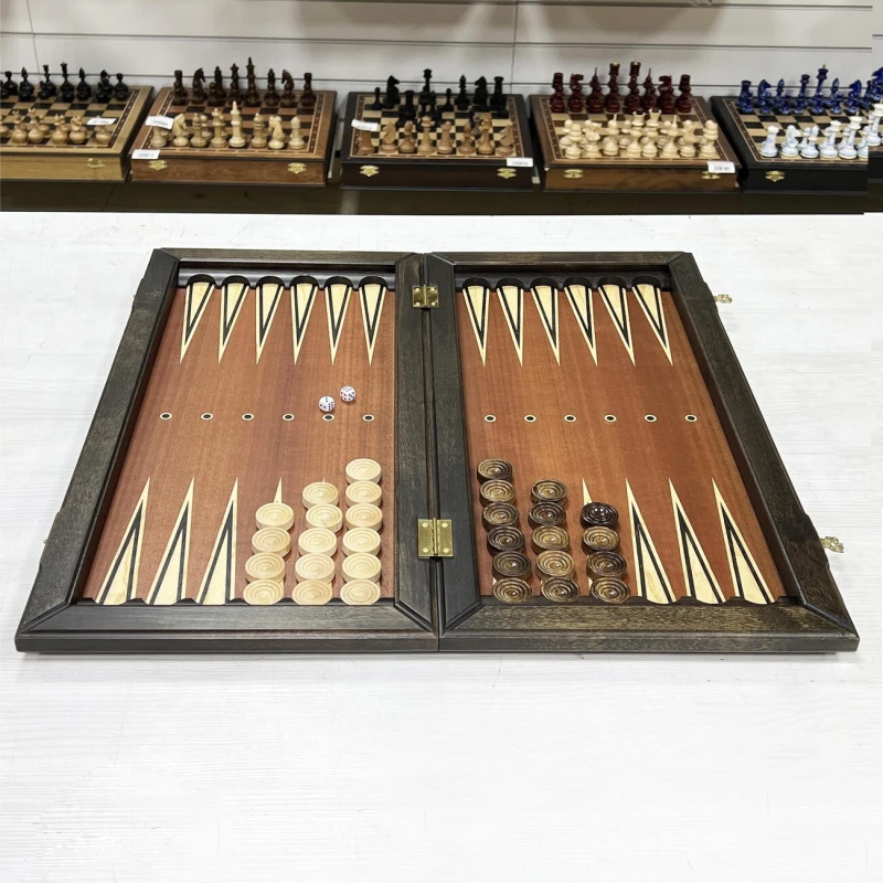 Шахматы нарды шашки венге Премиальные люкс