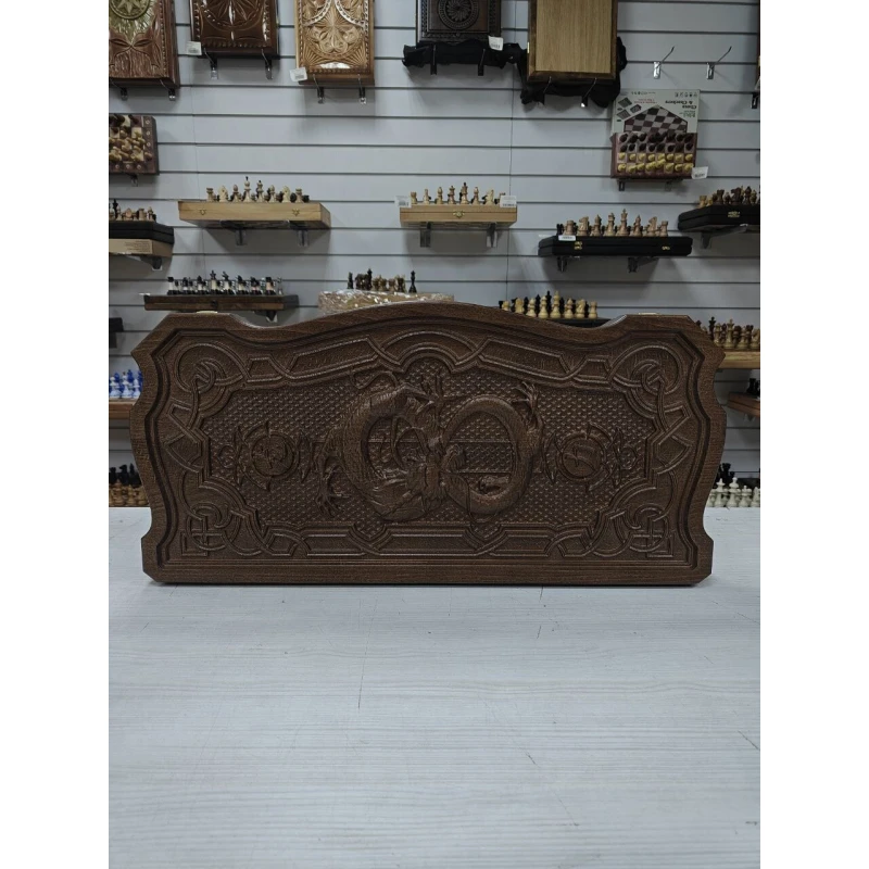 Нарды Ивановские подарочные Дракон бук