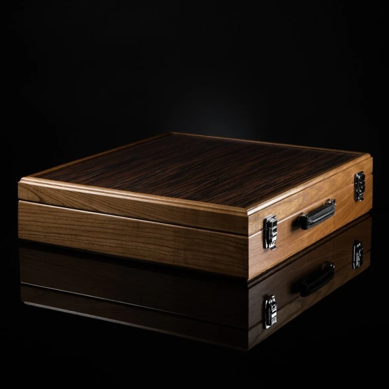 Шахматы Стаунтон Люкс карельская береза, бубинга