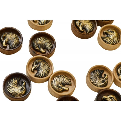 Набор фишек для нард  Орел с бронзой 210  Haleyan